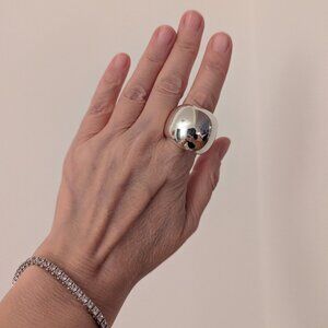 THE silver statement ring!
